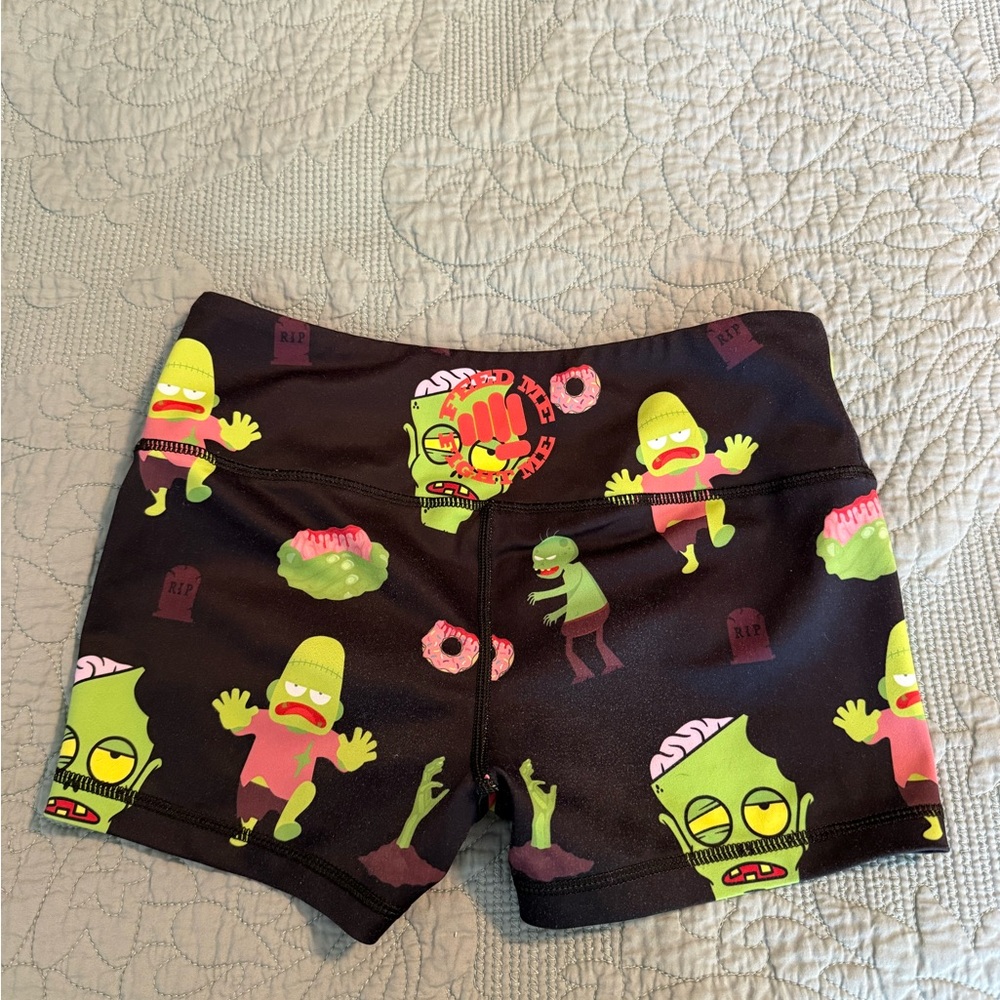 XS Feed Me Fight Me Women’s Athletic Tight Shorts